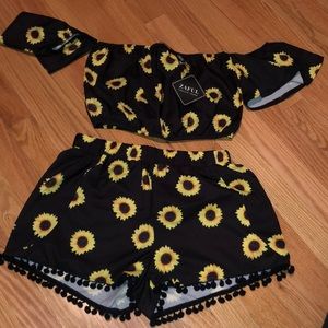 Crop top and Short set